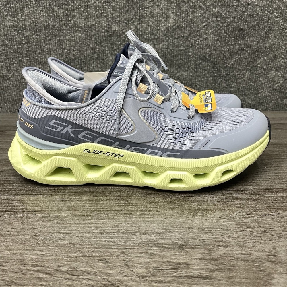Skechers Slip Ins Glide Step Altus Sneakers Shoe Walking Training Blue Women 6.5